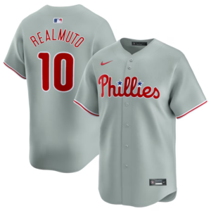 Men's Philadelphia Phillies J.T. Realmuto Gray Jersey