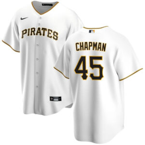 Men's Pittsburgh Pirates Aroldis Chapman White Jersey